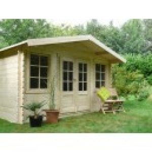 Abri de jardin en bois DOLE 11.5 m2 Ep.28 mm