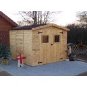 Abri de jardin en panneaux 16 mm 5,76 m² (montage…