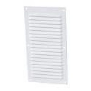 Alu laque blanc avec moustiquaire : Rectangulaire verticale 20×10