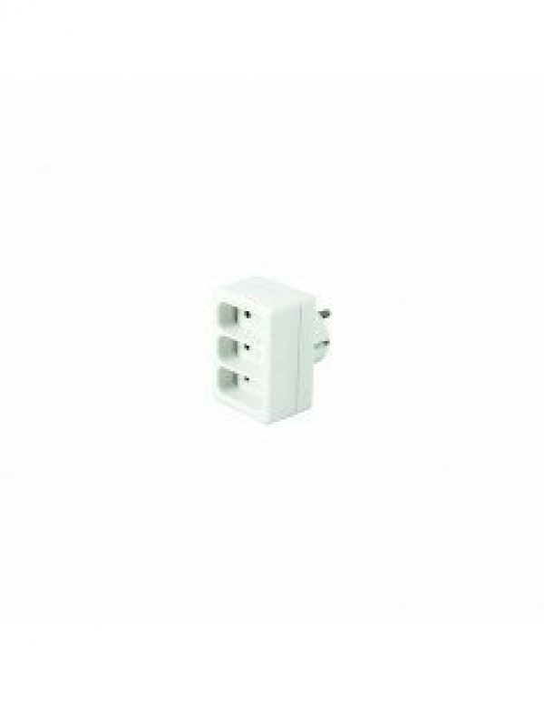 ALUX – Fiche multiprise triplite latérale 3X2P 6A – 200013