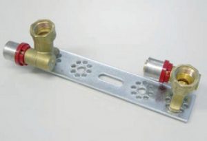 Applique Double liaison final Multicouche à sertir (TH) F1/2 »(15/21) Ø16. 150mm  Tiemme