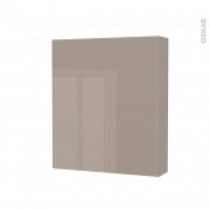 Armoire De Toilette Rangement Haut Keria Moka 1 Porte Cotes Decors L60 X H70 X P17 Cm