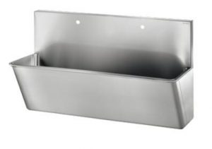 Auge chirurgicale avec dosseret haut Delabie 1400 mm x 350 mm 182100