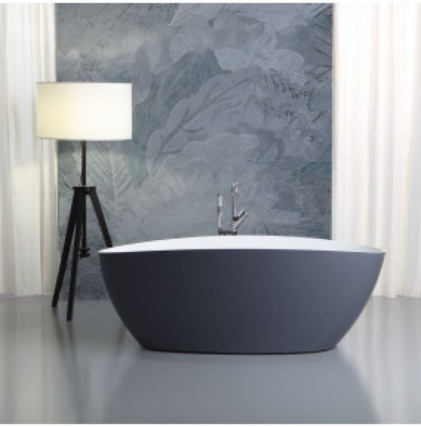 BAIGNOIRE AUTOPORTANTEDESIGN MODERNE GRIS | RACHELE