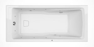 Baignoire Balnéo Rectangulaire Allibert MICROPEARL Blanc