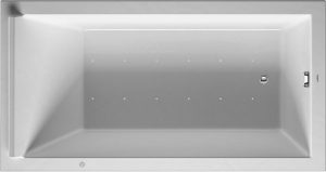 Baignoire Balnéo Rectangulaire Duravit Starck System Air 1700x900mm Blanc 760337000AS0000
