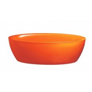 Baignoire balnéo + tablier – ilôt – orange – Dip Softies – AQUADESIGN