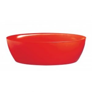 Baignoire balnéo + tablier – ilôt – rouge – Dip Softies – AQUADESIGN