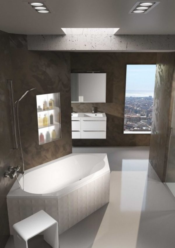 Baignoire d’Angle Riho Kansas 1900x900x485mm