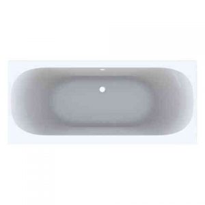 Baignoire Rectangulaire Geberit Soana Duo À Bord Fin Blanc