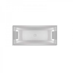 Baignoire Rectangulaire Riho Still Square avec appui-tête LED blanc