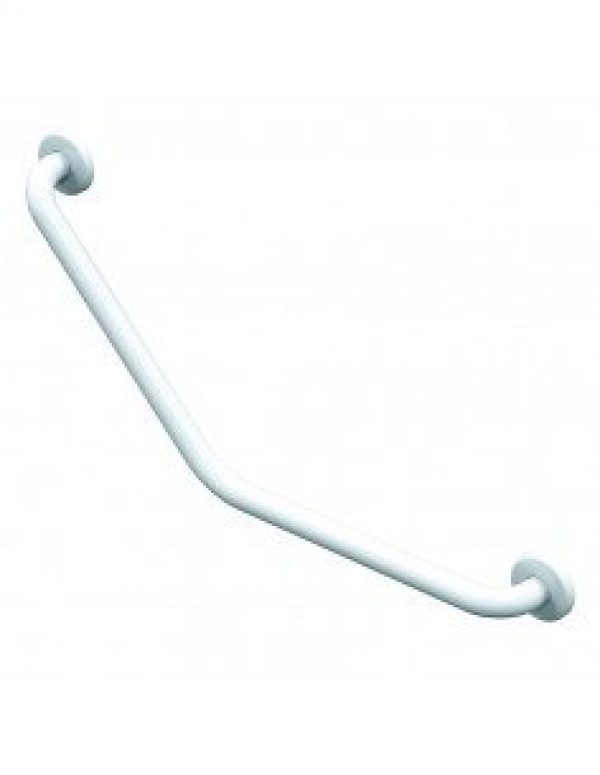 Barre de relèvement coudée 135° AKW époxy blanche Ø 32 mm 01248WH