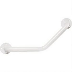 Barre de relèvement coudée acier epoxy blanc Ø25mm Godonnier 200x200mm