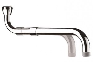 Bec et Raccord de Bec Delabie Chromé 300-470 mm 966380