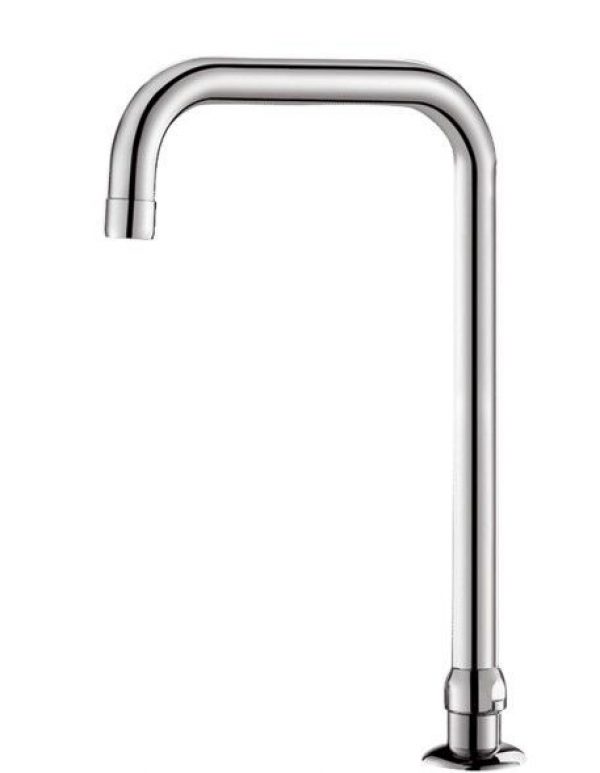 Bec et Raccord de Bec Delabie Chromé h: 340 mm 1306T2