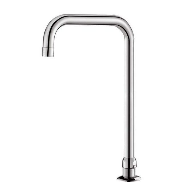 Bec et Raccord de Bec Delabie Chromé h: 340 mm 1306T3