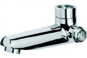 Bec Geometry de bain avec inverseur Chromé Jado