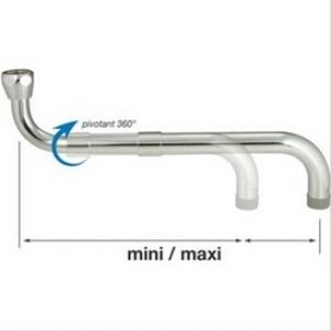 Bec télescopique 280-480 mm pour cuisine professionnelle
