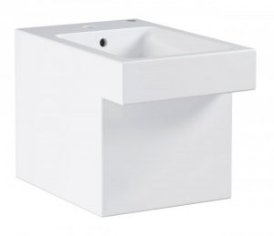 Bidet sur Pied Grohe Cube Keramik 1 Trou Trop-Plein 565x380mm