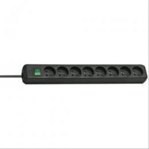 Bloc multiprises cordon 3m avec interrupteur 8x2P+T blanc – BRENNENSTUHL