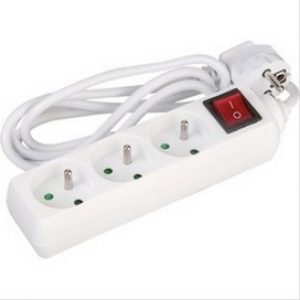 Bloc multiprises standard avec interrupteur 3G1mm² 5 prises 2P+T 10/16A NF