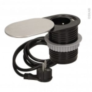 Bloc Prise Coulissant Cuisine Pour Plan De Travail 1 Prise 1 Usb