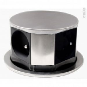 Bloc Prise Cuisine Pour Ilot 4 Prises Finition Inox