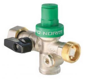 Bloc Réducteur de pression Pronorm  avec manomêtre 3 en 1 écrou tournant 20/27 Mâle 20/27