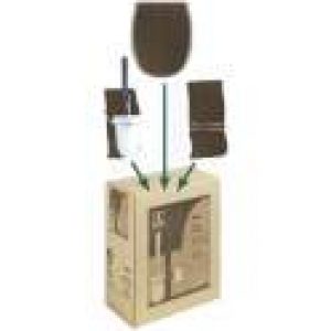 Bois Wenge WC Abattant + Porte Brosse + Déroulant – Livraison Gratuite !