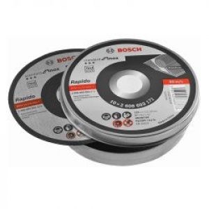 Boite De 10 Disques A Tronconner Rapido O 125 Mm Special Inox Bosch 2608603255