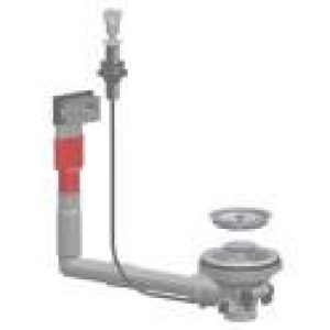 Bonde automatique d’évier avec trop plein rectangulaire et bouton…