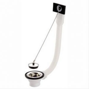 Bonde à bouchon pour évier inox avec trop plein – SAS Nicoll Ø70mm