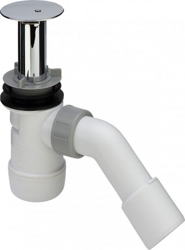 Bonde de Douche Duoplex Garniture de vidage 70mmxDN40/50 Plastique Chromé Viega