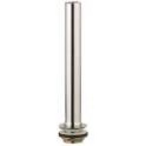 Bonde de surverse en laiton chromé, hauteur 300mm