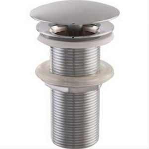 Bonde lavabo Design laiton chromé à écoulement libre  SAS