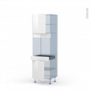 Bora Blanc Kit Renovation 18 Colonne Four N1616 2 Portes 1 Tiroir L60Xh195Xp60