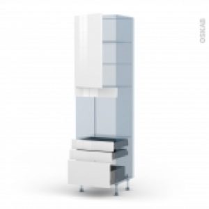 Bora Blanc Kit Renovation 18 Colonne Four N2459 1 Porte 3 Tiroirs L60Xh217Xp60