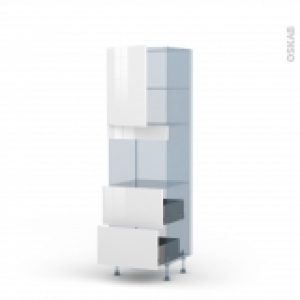 Bora Blanc Kit Renovation 18 Colonne Four Niche 45 N2157 1 Porte 2 Casseroliers L60Xh195Xp60