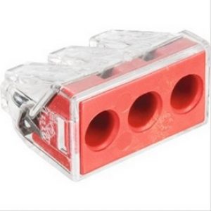 Borne de connexion Wago série 773 transparent pour 3 fils rigides – boîte de 50 – Wago
