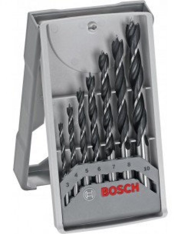 BOSCH – Coffret 7 forets cylindriques pour bois 3 à 10 mm – 2607017034