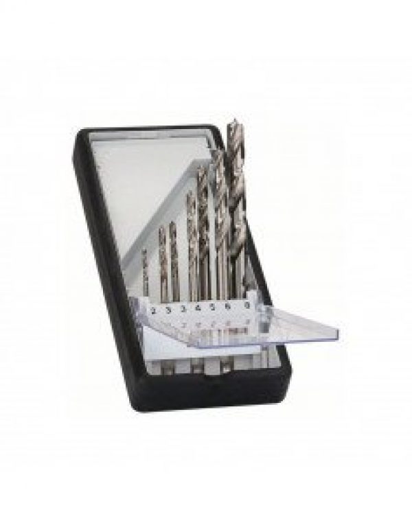 BOSCH – Coffret de 7 mèches à bois hélicoidales 1/4&Prime; – 2607019923