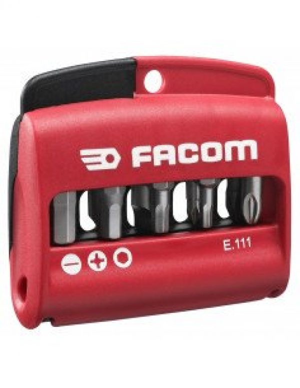 Boîte 10 embouts mixte f-ph-pz-6p+ porte embout FACOM E.111PB