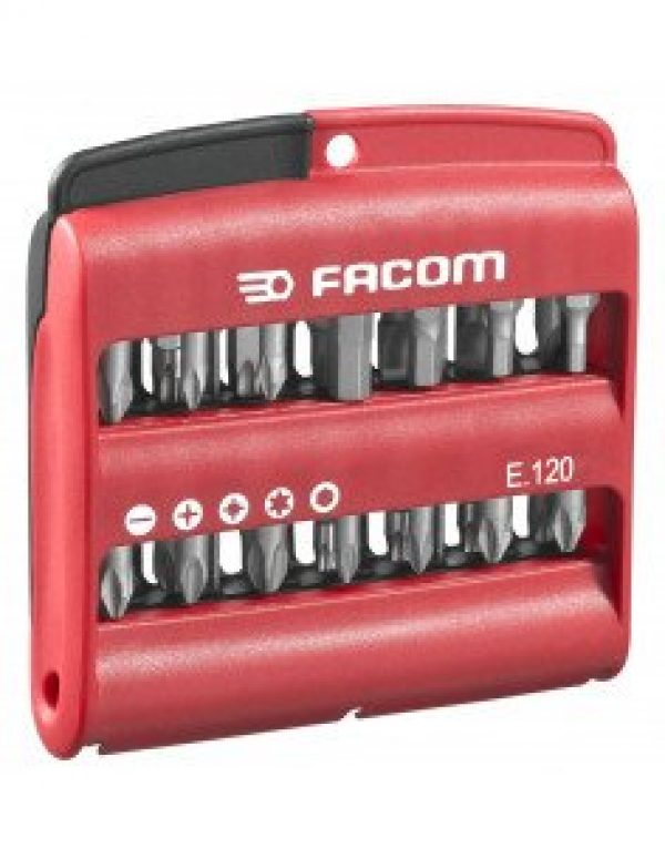Boîte 28 embouts (fente.ph.pz.6p.torx) FACOM E.120PB