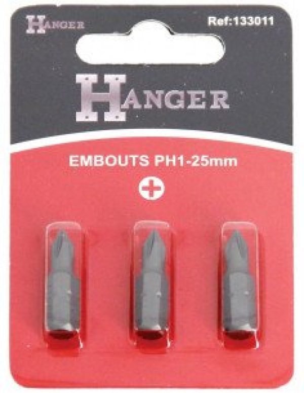 Boîte de 3 embouts cruciforme PH3