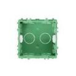 Boîte à encastrer maçonnerie verte 75x75x40