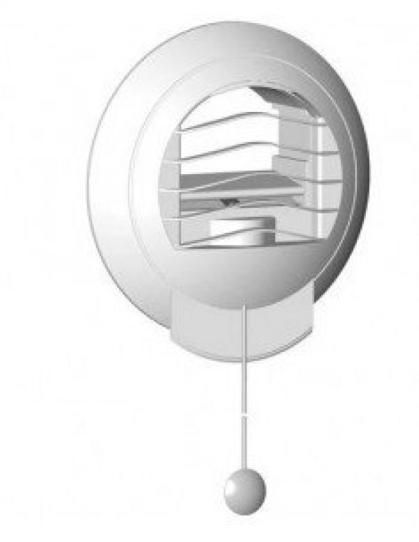 Bouche d’extraction autoréglage UNELVENT BARP 45/135 avec…