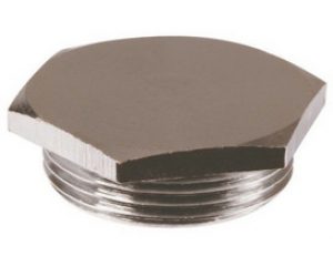 Bouchon mâle, chromé 1/2