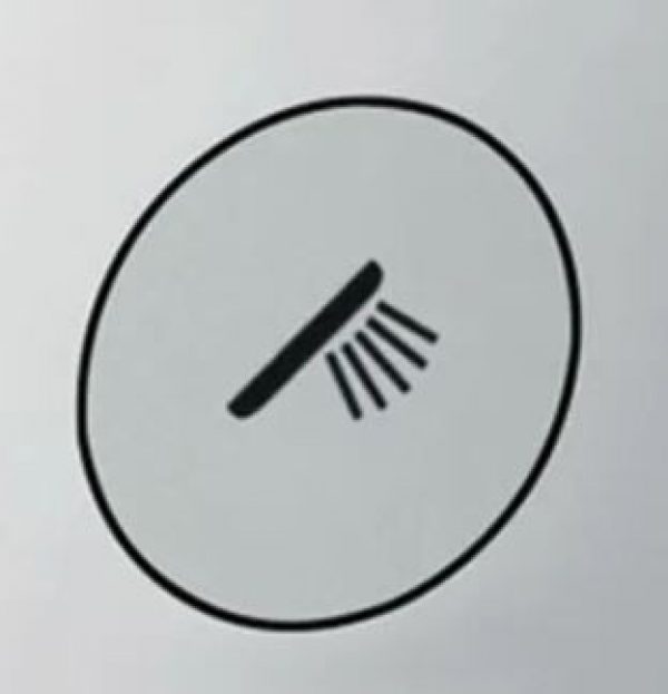 Bouton de rechange avec symbole de douchette Mat Noble Hansgrohe ShowerSelect