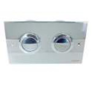 Boutons poussoirs avec plaque chromée brillant Valsir