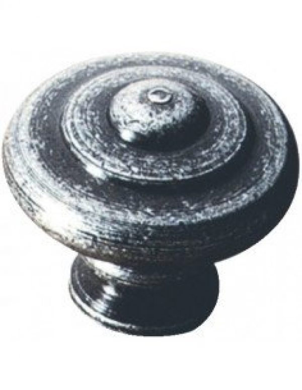 BROS – Bouton de meuble RUSTIQUE boule n°24 acier poli Ø30 mm – 24A301